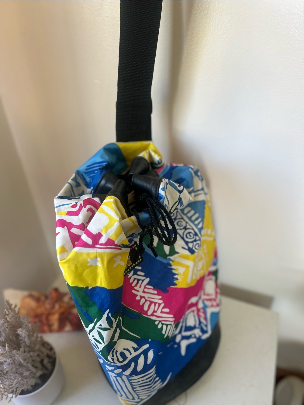 TA Colorblock Drawstring Backpack - Multicolor - Picture 4 of 9